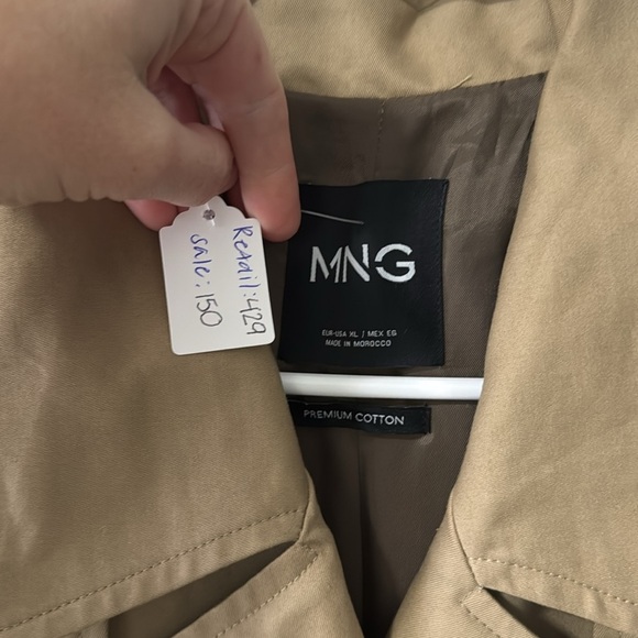 Mango Tan Trench Coat with Classic Design - Picture 2 of 6